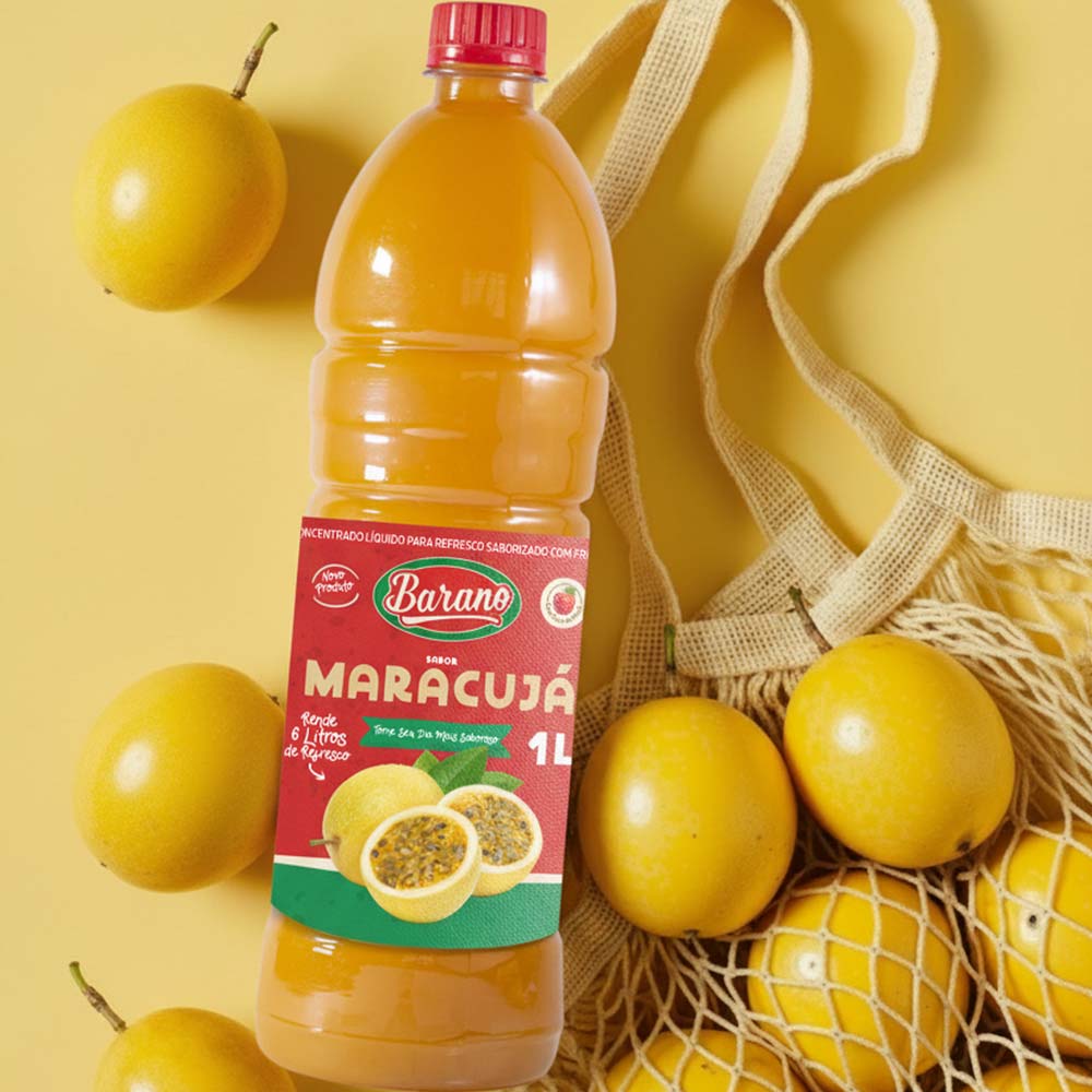 Concentrado Liquido de Maracujá Barano 1L